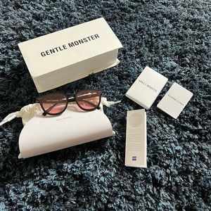 Pink glasses gentle monster